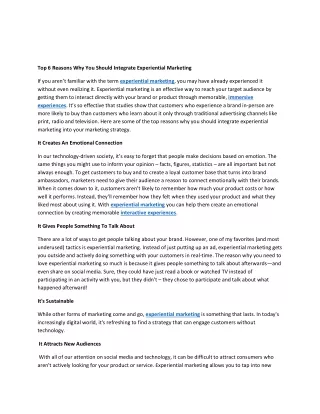 top 6 reasons why you should integrate