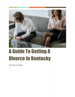 Divorce forms online Kentucky