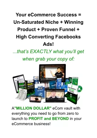 your ecommerce success un saturated niche winning