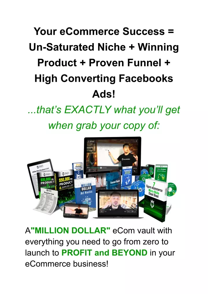 your ecommerce success un saturated niche winning