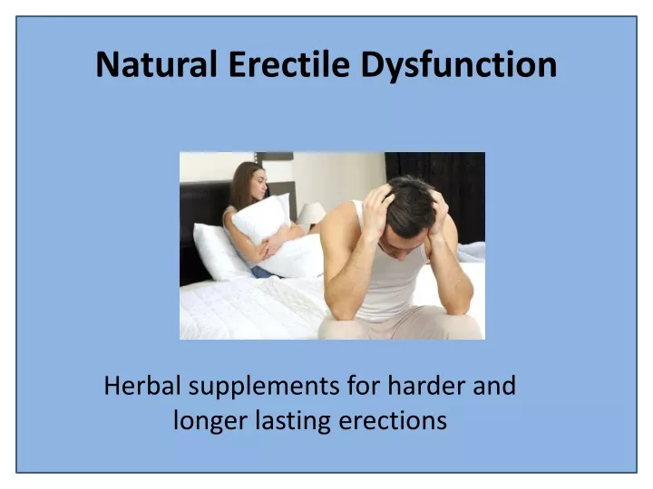 natural erectile dysfunction