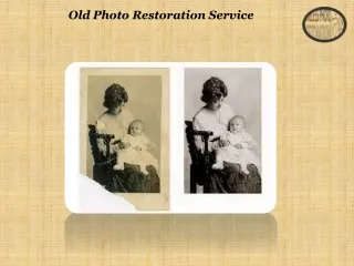 Old Photo Restorationation Service