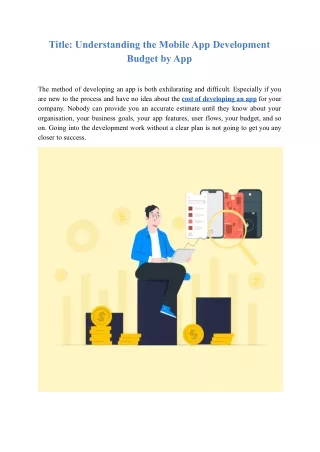 title understanding the mobile app development