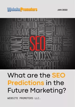 What are the SEO Predictions in the Future Marketing?