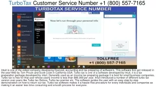 turbotax customer service number 1 800 557 7165