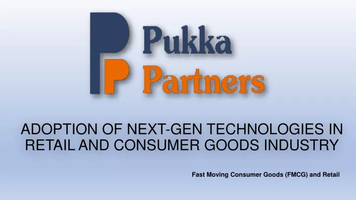 adoption of next gen technologies in retail