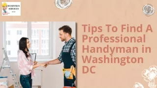 Tips To Find A Professional Handyman in Washington DC