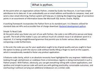 what is python