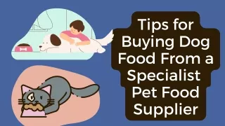 Tips for Buying Dog Food From a Specialist Pet Food Supplier