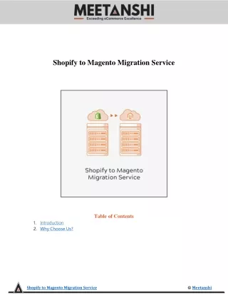 shopify to magento migration service table