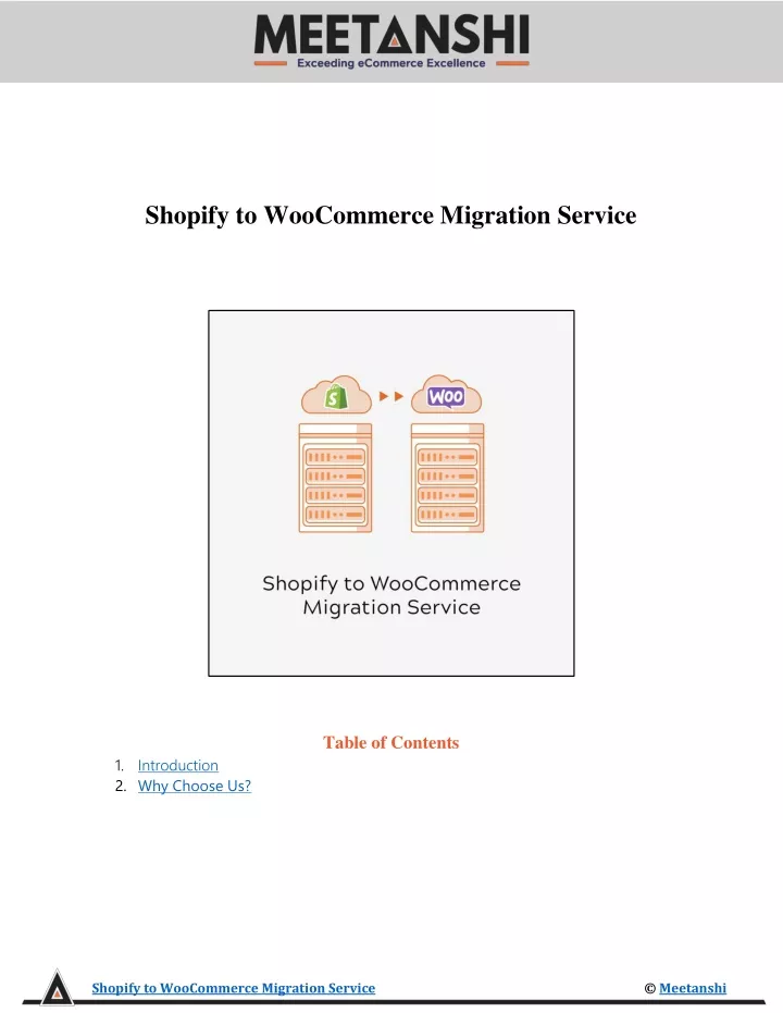 shopify to woocommerce migration service table