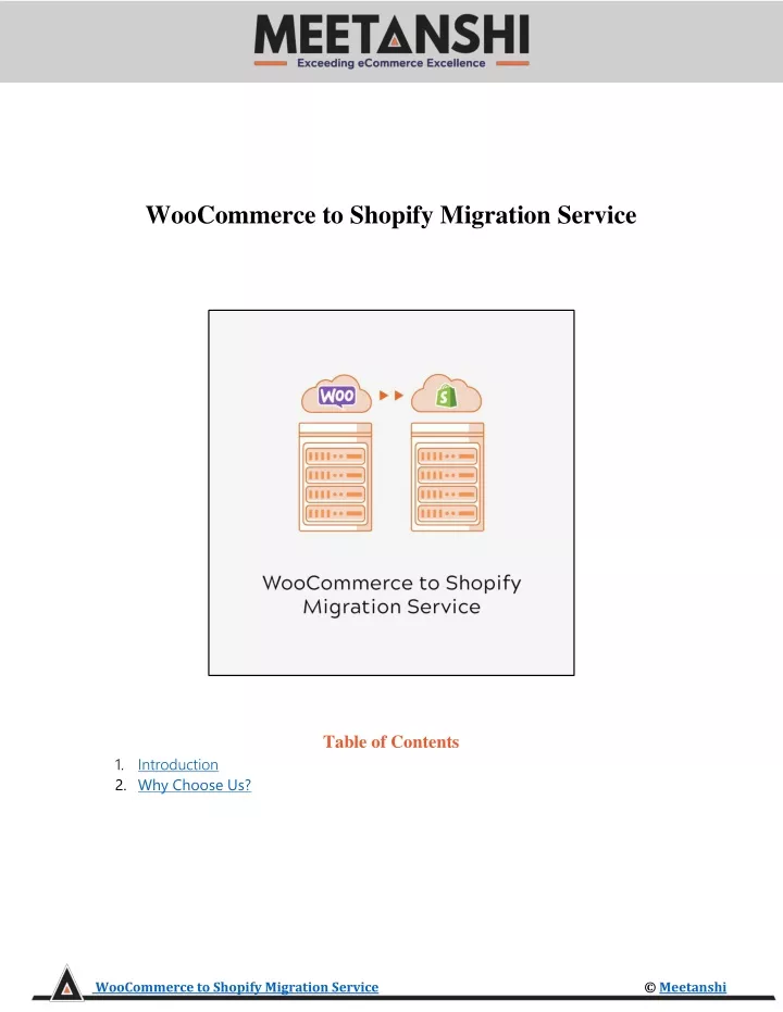 woocommerce to shopify migration service table