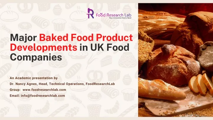 major baked food product developments in uk food