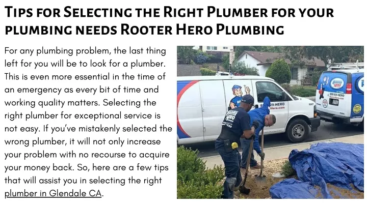 tips for selecting the right plumber for your