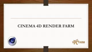 Cinema 4D Render Farm VFXFARM