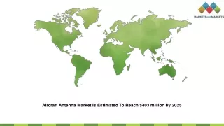 Aircraft Antenna Market Is Estimated To Reach $403 million by 2025