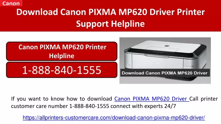 download canon pixma mp620 driver printer support helpline