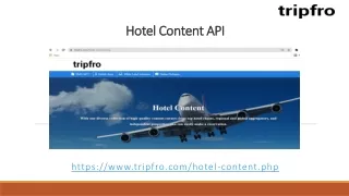 hotel content api