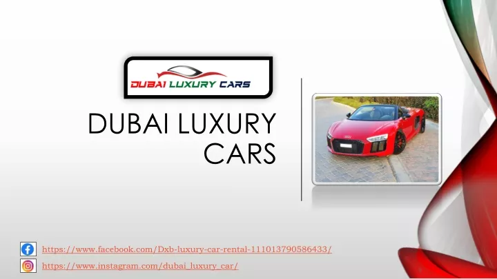 dubai luxury cars