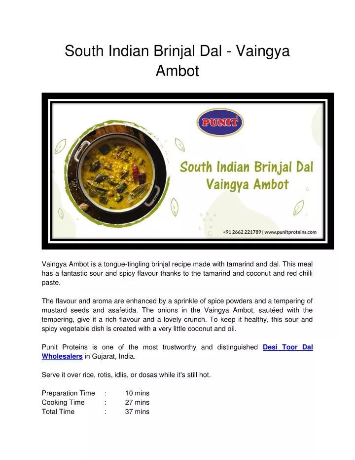 south indian brinjal dal vaingya ambot