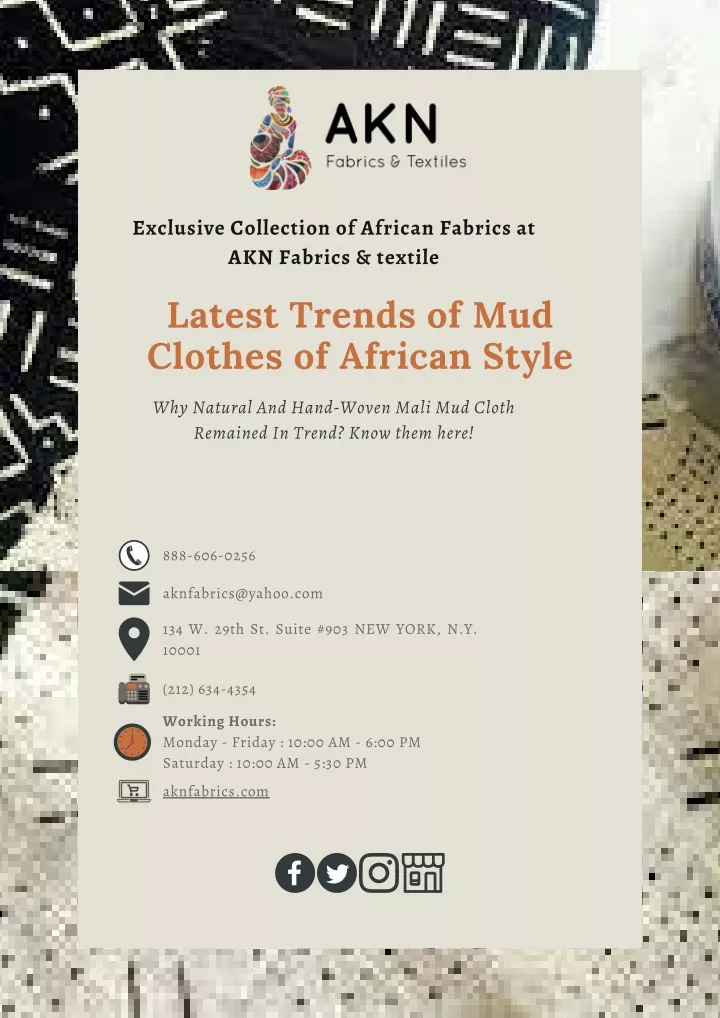 exclusive collection of african fabrics