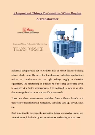 industrial equipment is not set with the type