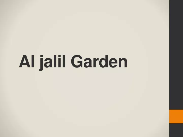 al jalil garden