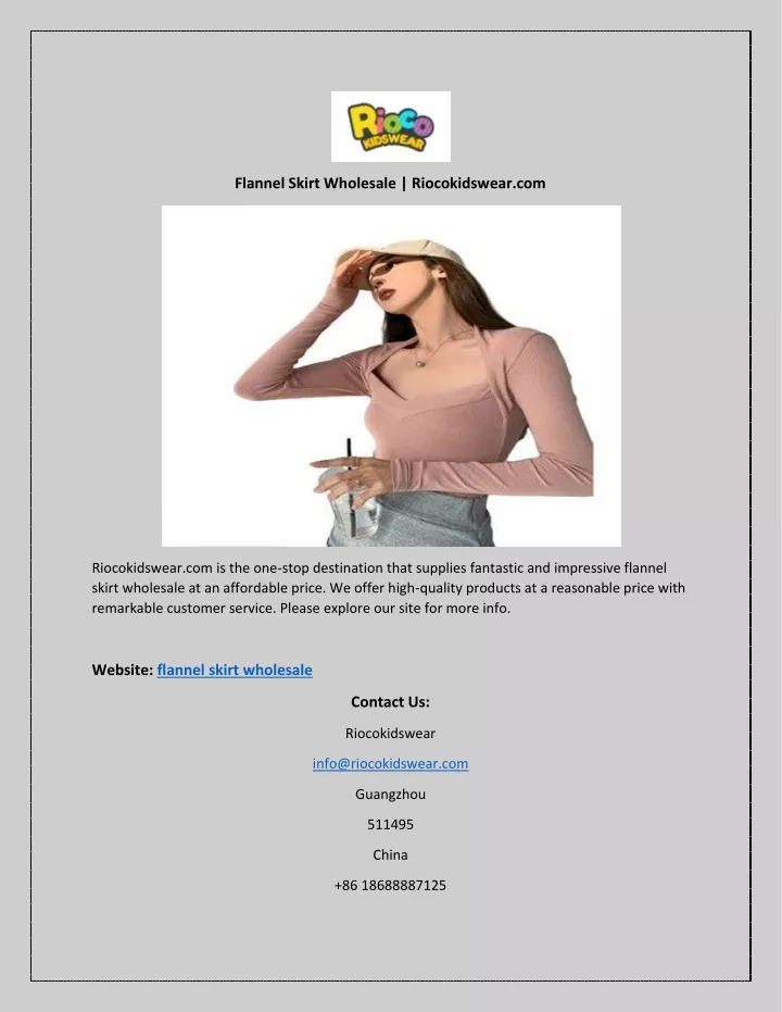 flannel skirt wholesale riocokidswear com
