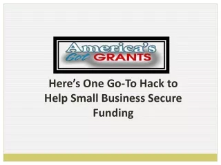 here s one go to hack to help small business