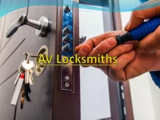 Advantages of Choosing a Local Locksmith