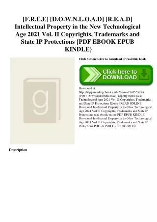 [F.R.E.E] [D.O.W.N.L.O.A.D] [R.E.A.D] Intellectual Property in the New Technological Age 2021 Vol. II Copyrights  Tradem
