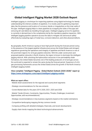 global intelligent pigging market