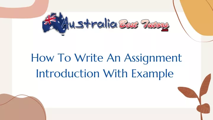 how to write an assignment introduction with
