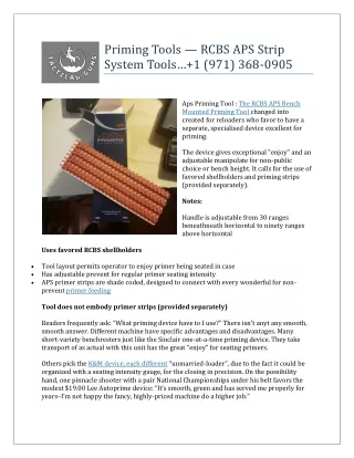 priming tools rcbs aps strip system tools