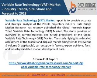 variable rate technology vrt market industry