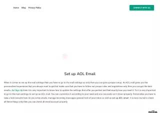 Set up AOL Email