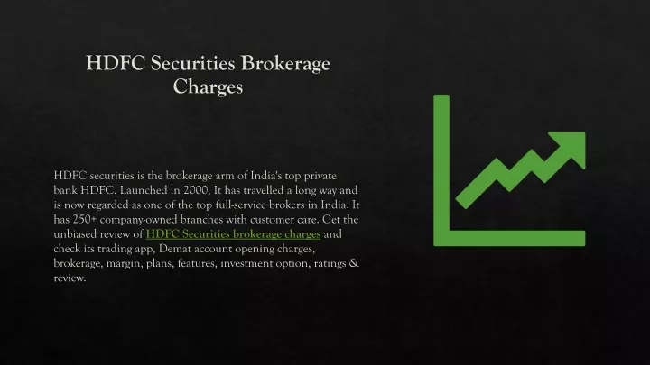 hdfc securities brokerage charges