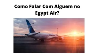 Como Falar Com Alguem no Egypt Air?