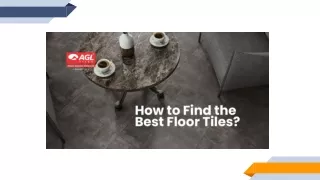 5 Steps to Find The Best Floor Tile