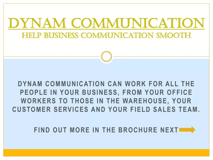 dynam communication help business communication smooth