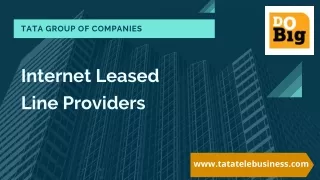 Advantages of Internet Leased Line for Business