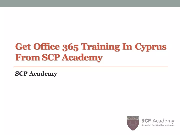 get office 365 training in cyprus fromscpacademy