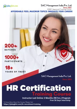 HR Training Certification Course | HR Online Training