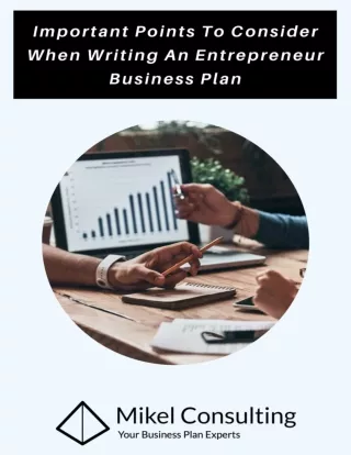 Important Points To Consider When Writing An Entrepreneur Business Plan