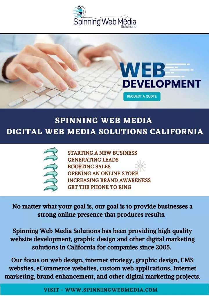 spinning web media