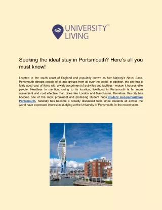 Student Accommodation Portsmouth