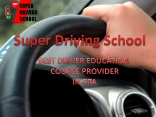 Driver education in Ajax, Toronto