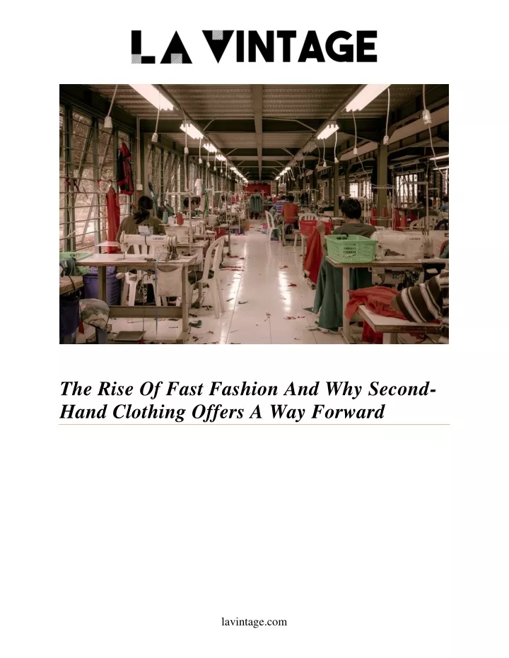 the rise of fast fashion and why second hand