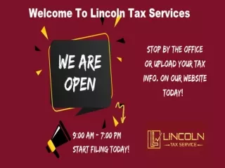Welcome to Lincoln Tax Services