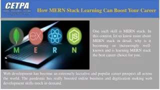 How MERN Stack Learning Can Boost Your Career